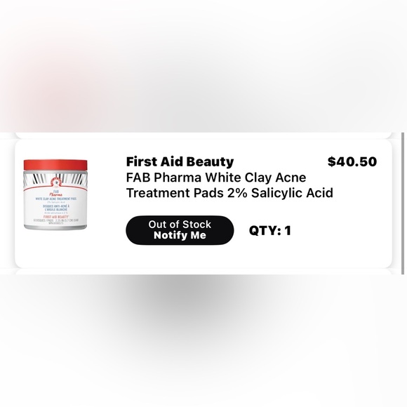 First Aid Beauty White Clay Acne Treatment Pads - discontinued - Picture 2 of 3